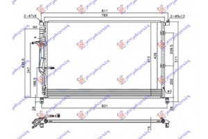Ψυγειο A/C Για ΌΛΑ ΒΕΝΖΙΝΗ-ΠΕΤΡΕΛΑΙΟ 06- (730x480x16) Audi A8 02-09 - 133906410