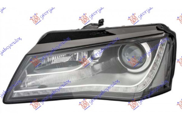 Φανος Εμπρος Bi-XENON Me Φως Ημερας Led (HELLA) Αριστερα Audi A8 09-13 - 134005142