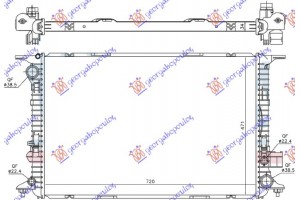 Ψυγειο 2.0-3.0 TFSi-HYBRID - 2.5 Fsi Βενζινη - 3.0 Tdi Πετρελαιο (720x470x32) Audi A8 09-13 - 134006300