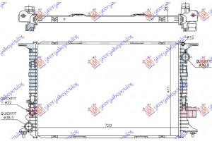 Ψυγειο 4.0 Tfsi - 4.2-6.3 Fsi Βενζινη - 4.2 Tdi Πετρελαιο (720x470x32) Audi A8 09-13 - 134006310
