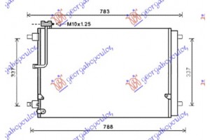 Ψυγειο A/C 3.0-4.0TFSi BENZ(67.5x44x1.6) Audi A8 09-13 - 134006410