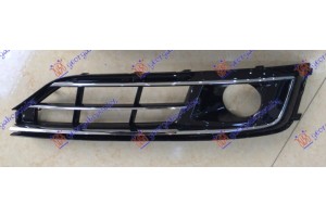 Διχτυ Προφυλακτηρα Εμπρος Με Χρωμιο Ανοιχτο (ΜΕ Θεση Για ΑΙΣΘ.) Αριστερα Audi A8 13-17 - 134104822