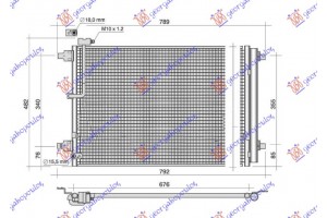 Ψυγειο A/C 2.0TFSI-6.3 Benzinh - 3.0-4.2TDI Πετρελαιο (675x440) Audi A8 13-17 - 134106405