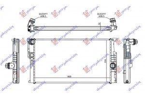 Ψυγειο Νερου 1.5/1.6/3.0 (118i/120i/125i/135i-M) Benzinh / 2.0 (120d/125d) Πετρελαιο Μηχανικο (600x334x32) Bmw Series 1 (F21/20) 3/5D 11-15 - 152106320
