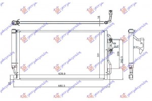 Ψυγειο A/C 3.0 (M135i) Αυτοματο Βενζινη (600x345x16) Bmw Series 1 (F21/20) 3/5D 11-15 - 152106410