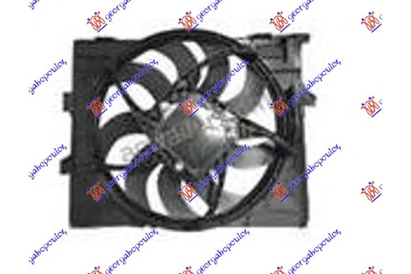 Βεντιλατερ Ψυγειου Νερου Κομπλε 1.5-2.0-3.0 Πετρελαιο (490mm) (600W) (3pin) Bmw Series 1 (F21/20) 3/5D 15-19 - 152206460