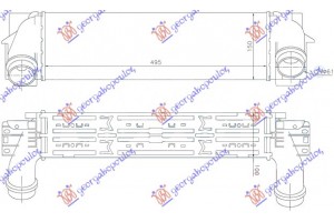 Ψυγειο INT. 3.0 (30/35dx) Πετρελαιο (495x145x100) Bmw X3 (F25) 11-14 - 153006210