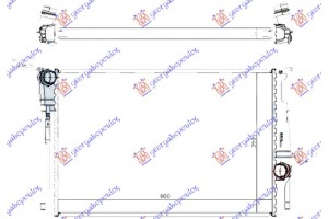 Ψυγειο Νερου Για Ολα ΒΕΝΖΙΝΗ-ΠΕΤΡΕΛΑΙΟ Μηχανικο (600x390x32) Bmw X3 (F25) 11-14 - 153006310
