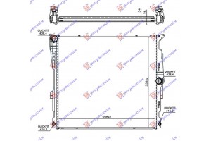 Ψυγειο Νερου 3.0 (28iX Κιν N52B30) Βενζινη Αυτοματο (600x560x26) Bmw X3 (F25) 11-14 - 153006320