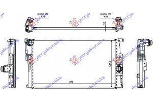 Ψυγειο Νερου 1.6 (316i/320i) Βενζινη / 2.0 (316d/318d/320d) Πετρελαιο Μηχανικο (600x339x16) Bmw Series 3 (F30/F31) SDN/S.W. 12-14 - 154106300