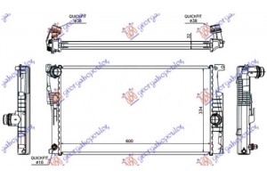 Ψυγειο 1.6 (316i/320i) Βενζινη - 2.0 (316d/318d/320d/325d/330d) Πετρελαιο Αυτοματο (600x334x32) (KOYO) Bmw Series 3 (F30/F31) SDN/S.W. 12-14 - 154106315