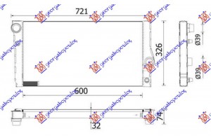 Ψυγειο Νερου 3.0 ΒΕΝΖΙΝΗ-ΠΕΤΡΕΛΑΙΟ (600X326) (MAHLE Behr Premium LINE) Bmw Series 6 (F13/12/06) COUPE/CABRIO 11-15 - 155106335