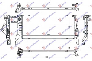 Ψυγειο Νερου Για Ολα Πετρελαιο Μηχανικο (680x298x22) Bmw Series 2 (F45/F46) ACTIVE/GRAN Tourer 14-17 - 157106300