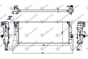 Ψυγειο Νερου 2.0 (225i) Βενζινη Αυτοματο (680x280x26) Bmw Series 2 (F45/F46) ACTIVE/GRAN Tourer 14-17 - 157106390