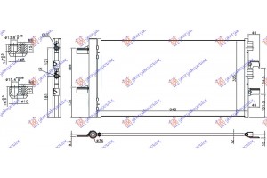 Ψυγειο A/C 1.5 (216/218i) Βενζινη (648x348x12) Bmw Series 2 (F45/F46) ACTIVE/GRAN Tourer 14-17 - 157106400