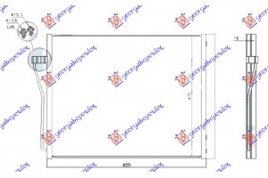 Ψυγειο A/C Βενζινη (625x472x16) Τυπου Behr Bmw Series 7 (F01/02) 08-12 - 158006420