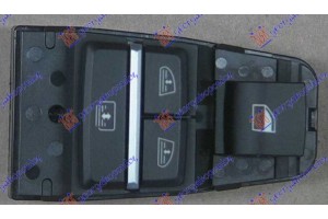 Διακοπτης ΠΑΡΑΘ. Πισω (ΔΕ=ΑΡ) Με Κουρτινα (Τετραπλός) (8pin) Δεξια Bmw Series 7 (F01/02) 08-12 - 158007173