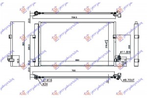 Ψυγειο A/C Για ΌΛΑ Πετρελαιο (630x380x12) Bmw Series 7 (G11/G12) 15-19 - 158206420
