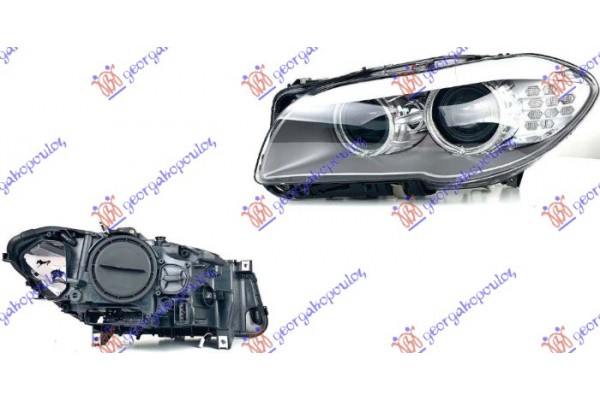 Φανος Εμπρος Bi-XENON Με Φως Ημερας Led (E) (TYC) Αριστερα Bmw Series 5 (F10/11) 10-13 - 160005139