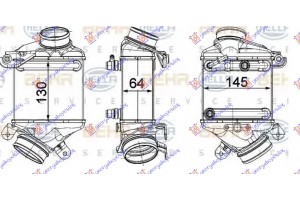 Ψυγειο INTERC. 4,0-4,4 ΒΕΝΖ. (130x144x64) (& GT/F07) Δεξια Bmw Series 5 (F10/11) 10-13 - 160006201