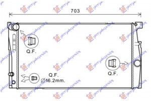 Ψυγειο Νερου 1.6-2.0 Βενζινη Μηχανικο Ν20Β16Α/Ν20Β20Α/Β (60x34,5x3,2) Bmw Series 5 (F10/11) 10-13 - 160006310