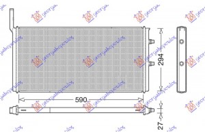 Ψυγειο Νερου Βοηθητικο 4.4 Βενζινη (589x302) Bmw Series 6 (F13/12/06) COUPE/CABRIO 11-15 - 155106360