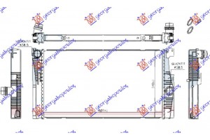 Ψυγειο Νερου 2.0 Βενζινη +/- A/C ΜΗΧΑΝΙΚΟ/ΑΥΤΟΜΑΤΟ (600x340) (S.W.) Bmw Series 5 (F10/11) 13-16 - 160106315