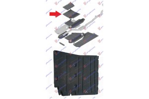 Πλαστικο Καλυμμα Δαπεδου Μεσαιο (AWD) Bmw Series 5 (G30/G31) 16-20 - 160200860