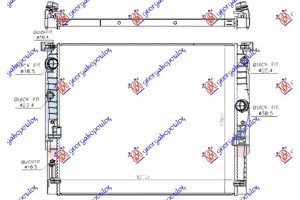 Ψυγειο Νερου 3.0 Βενζινη - Πετρελαιο Αυτοματο (627x530) (MAHLE Behr Premium LINE) Bmw Series 5 (G30/G31) 16-20 - 160206305