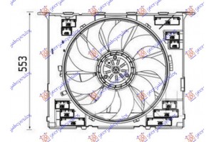 Βεντιλατερ Ψυγειου Νερου Κομπλε 2.0-3.0 Βενζινη (484mm) (400W) (4 pin) Bmw Series 6 (G32) GR. Tourismo 17-20 - 155306450