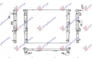 Ψυγειο Νερου 4.4 ΒΕΝΖΙΝΗ/ΠΕΤΡΕΛΑΙΟ Μηχανικο (630x531) Bmw Series 8 COUPE-GR.COUPE(G15/16)/CABRIO(G14)18- - 166006300