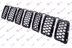 Μασκα Διακοσμητικα (ΣΕΤ 7 ΤΜΧ) Σκουρο Γκρι Jeep Compass 16-22 - 176104610