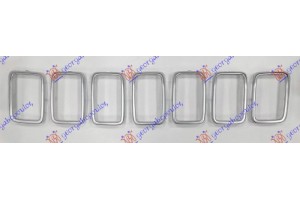 Διακοσμητικα Πλαισια Μασκας Ασημι (TOURING) (ΣΕΤ 7 ΤΕΜ.) Jeep Grand Cherokee 17-21 - 177204555