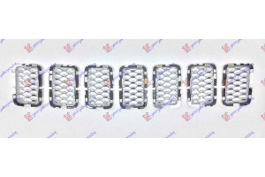 Διακοσμητικα Διχτυα Μασκας Χρωμιο (ΣΕΤ 7 ΤΕΜ.) Jeep Grand Cherokee 17-21 - 177204580