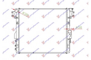 Ψυγειο 3.6-3.8i Βενζινη ΜΗΧΑΝΙΚΟ/ΑΥΤΟΜΑΤΟ (560x510x26) Jeep Wrangler 2/4D 07-18 - 179006300
