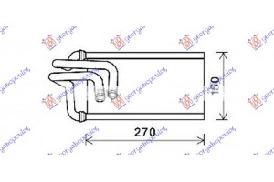 Ψυγειο Καλοριφερ (BR) (141x261x26) Jeep Wrangler 2/4D 07-18 - 179006500