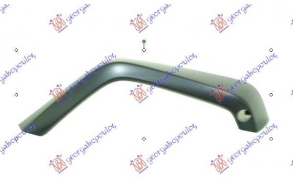 Πλαστικη Κουρμπα Φτερου Εμπρος Δεξια Jeep Wrangler 2/4D 07-18 - 179006541