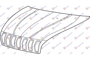Καπο Εμπρος (ΑΛΟΥΜΙΝΙΟ) Jeep Cherokee 14-19 - 180000080