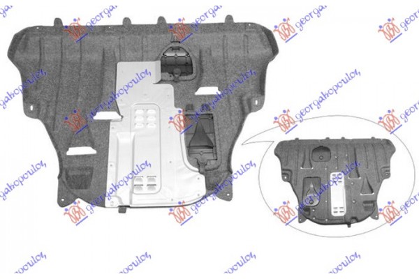 Ποδια Μηχανης Εμπρος Πλαστικη (FWD) Jeep Cherokee 14-19 - 180000845