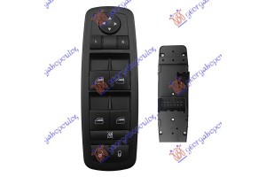 Διακοπτης ΠΑΡΑΘ/ΚΑΘΡ. ΕΜΠ. ΚΕΝΤΡ. ΚΛΕΙΔ. (Τετραπλος)(21pin) Αριστερα Jeep Cherokee 14-19 - 180007172