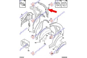 Φανοστατης Πισω (Γ) Αριστερα Citroen C3 02-10 - 019002752