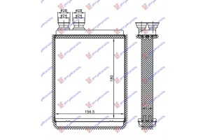 Ψυγειο Καλοριφερ (BR) (180x157x26) Citroen C3 13-16 - 195106500