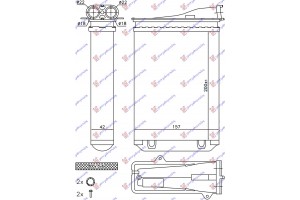 Ψυγειο Καλοριφερ (200x157x42) Citroen C3 16- - 195206500
