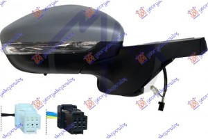 Καθρεφτης ΗΛΕΚΤ. ΘΕΡΜΑΙΝ. ΒΑΦΟΜ. (ΜΕ Φλας & Blis & ΑΙΣΘΗΤ.) (6+4 PIN)18- (CONVEX GLASS) Δεξια Citroen C3 16- - 195207578