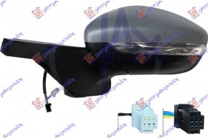 Καθρεφτης ΗΛΕΚΤ. ΘΕΡΜΑΙΝ. ΒΑΦΟΜ. (ΜΕ Φλας & BLIS) (6+2 PIN) 18- (CONVEX GLASS) Αριστερα Citroen C3 16- - 195207579