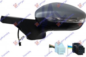 Καθρεφτης ΗΛΕΚΤ. ΘΕΡΜΑΙΝ. ΗΛΕΚΤ. ΑΝΑΚΛΙΝ. ΒΑΦΟΜ. (ΜΕ Φλας & BLIS) (6+4PIN) 18- (CONVEX GLASS) Αριστερα Citroen C3 16- - 195207597