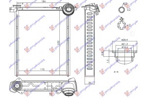 Ψυγειο Καλοριφερ (172x232x22) Citroen C3 Picasso 12-16 - 198406500