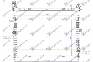 Ψυγειο Νερου ΒΕΝΖΙΝΗ-ΠΕΤΡΕΛΑΙΟ (650x410x26) (ΤΥΠΟΥ CALSONIC) Citroen JUMPY/SPACE Tourer 16- - 033506310