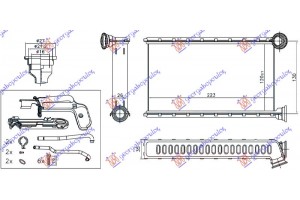 Ψυγειο Καλοριφερ (B) 1.0-1.2 Βενζινη +/- A/C (120x223x26) Citroen C1 14- - 200106500