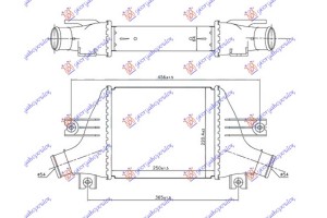 Ψυγειο Intercooler 1.6-1.8 Hdi Πετρελαιο (250x220x64) Citroen C4 Air Cross 12-15 - 201106200